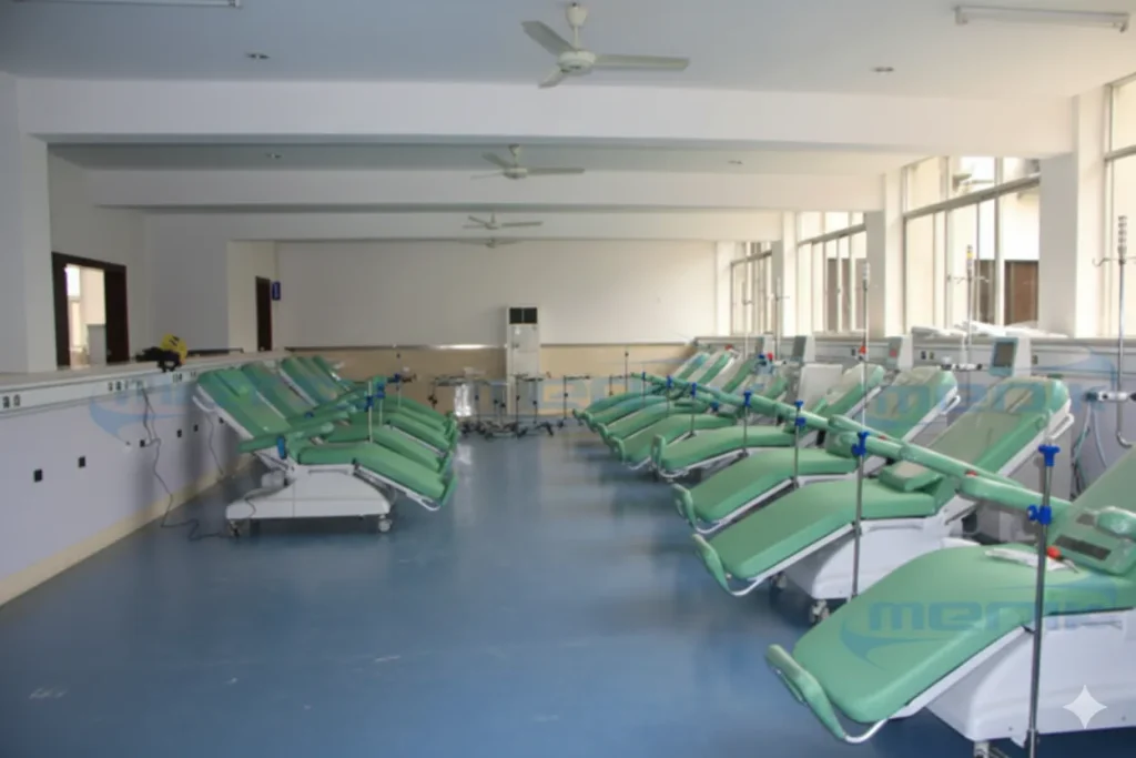 Hospital Nanjing First – Proyecto de Sillas de Diálisis con Sistema de Pesaje